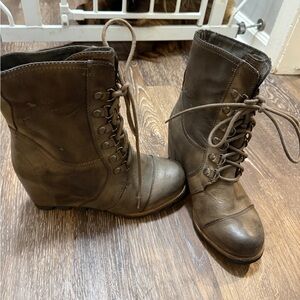 Merona Dark Brown Lace-Up Boots